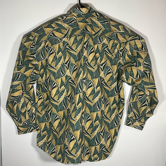 Vintage Guess By Georges Marciano Bright Abstract Button Down Shirt - Picture 10 of 11